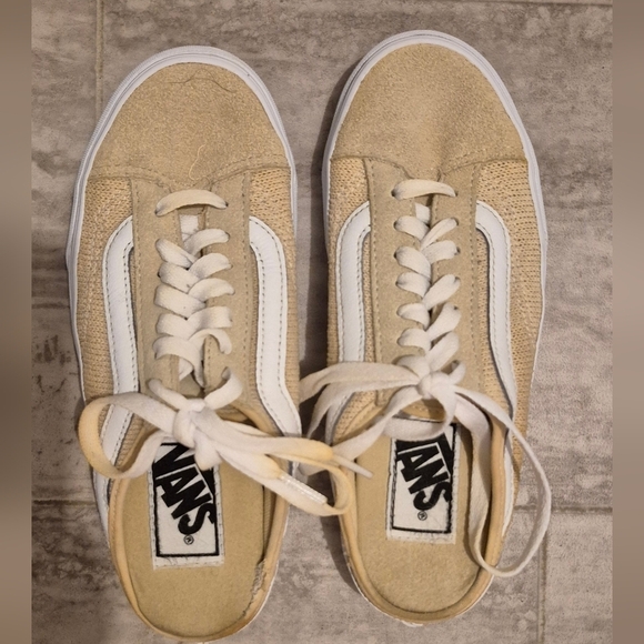 Vans Shoes - Vans Beige and White Women's Shoes